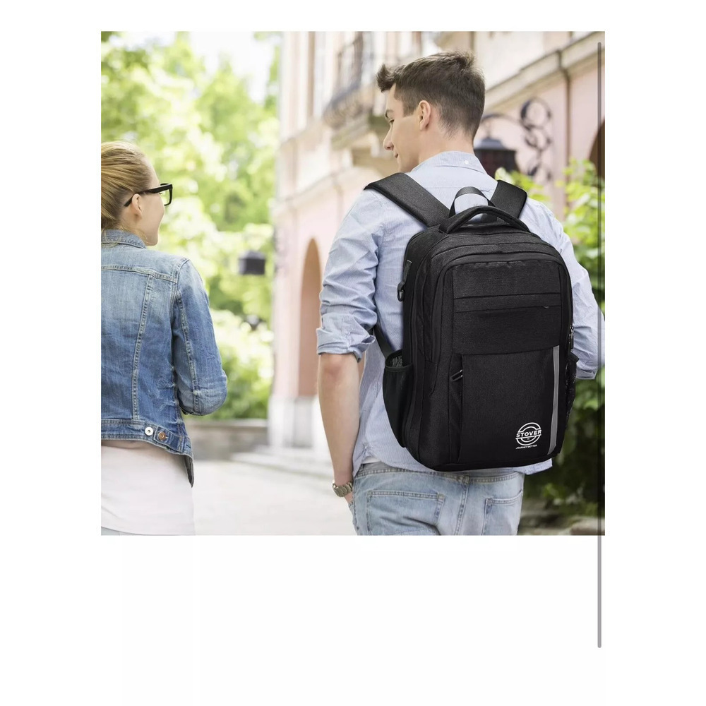 Stover Laptop Dark Grey Backpack - Picture 7 of 7